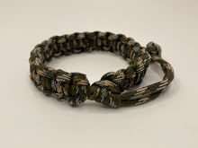 Load image into Gallery viewer, Adjustable Paracord Bracelet - Forest Camo