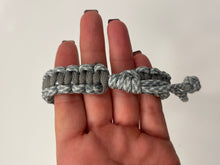 Load image into Gallery viewer, Adjustable Paracord Bracelet - Acu Camo & Dark Grey